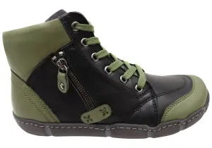 Bottes cheville en cuir confortables pour femme Orizonte Maroona - Chaussures Orizonte