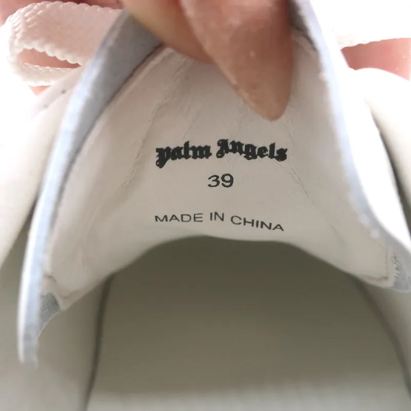 Palm Angels Palm One Sneakers Basses en Cuir Blanc et Rose Taille 39 NEUF
