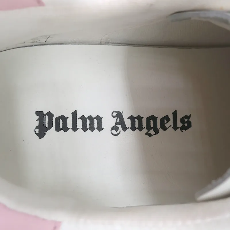 Palm Angels Palm One Sneakers Basses en Cuir Blanc et Rose Taille 39 NEUF