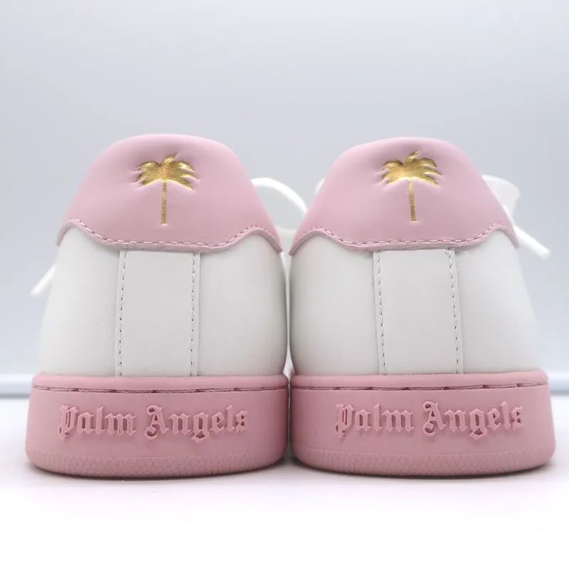 Palm Angels Palm One Sneakers Basses en Cuir Blanc et Rose Taille 39 NEUF