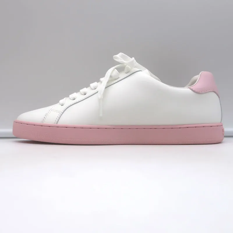Palm Angels Palm One Sneakers Basses en Cuir Blanc et Rose Taille 39 NEUF