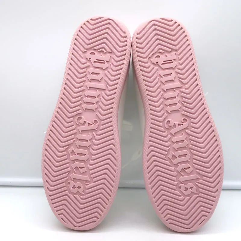Palm Angels Palm One Sneakers Basses en Cuir Blanc et Rose Taille 39 NEUF