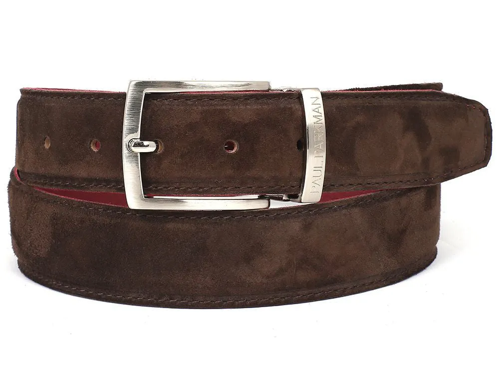 Paul Parkman Chaussures Ceinture en Suède pour Hommes Paul Parkman Marron