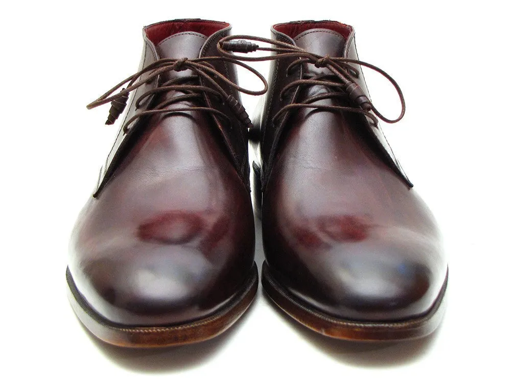 Paul Parkman Chaussures Bottes Chukka en Cuir pour Homme Paul Parkman en Marron et Bordeaux