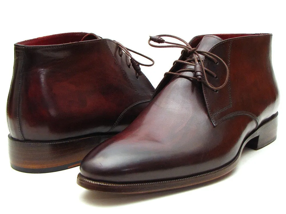 Paul Parkman Chaussures Bottes Chukka en Cuir pour Homme Paul Parkman en Marron et Bordeaux