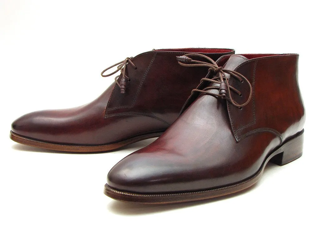 Paul Parkman Chaussures Bottes Chukka en Cuir pour Homme Paul Parkman en Marron et Bordeaux