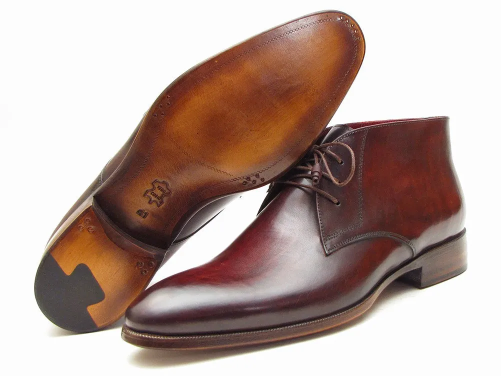 Paul Parkman Chaussures Bottes Chukka en Cuir pour Homme Paul Parkman en Marron et Bordeaux