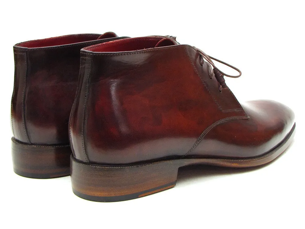 Paul Parkman Chaussures Bottes Chukka en Cuir pour Homme Paul Parkman en Marron et Bordeaux