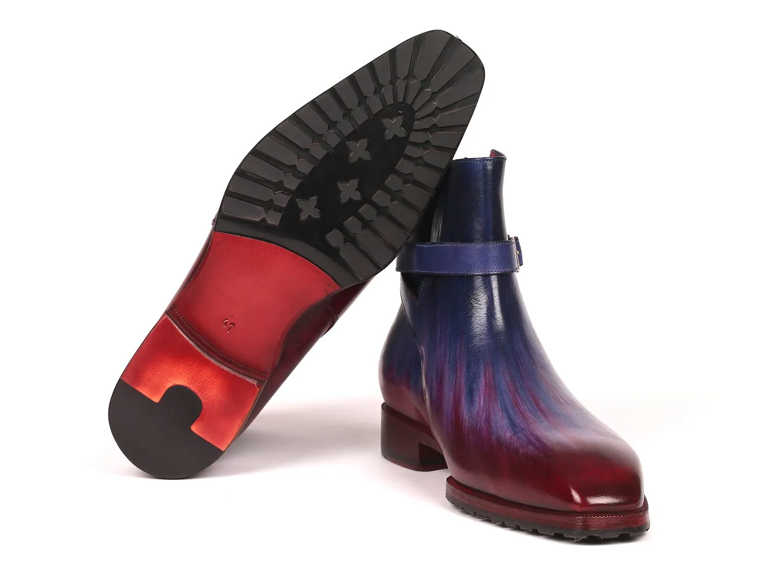 Paul Parkman Chaussures Bottes Jodhpur Patinées pour Homme Multicolore