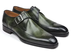 Paul Parkman Chaussures Paul Parkman Bottines à boucle unique pour hommes en vert
