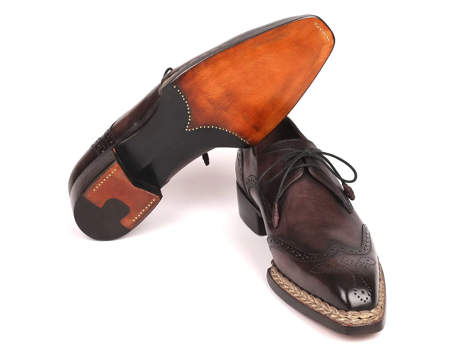 Chaussures Paul Parkman - Derbies à bout effilé avec couture norvégienne en bronze