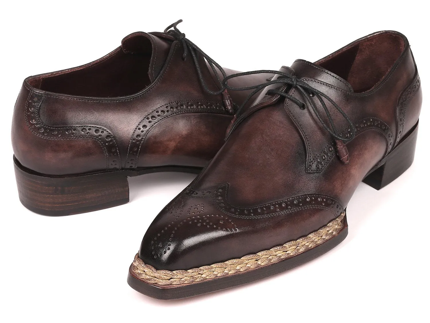 Chaussures Paul Parkman - Derbies à bout effilé avec couture norvégienne en bronze