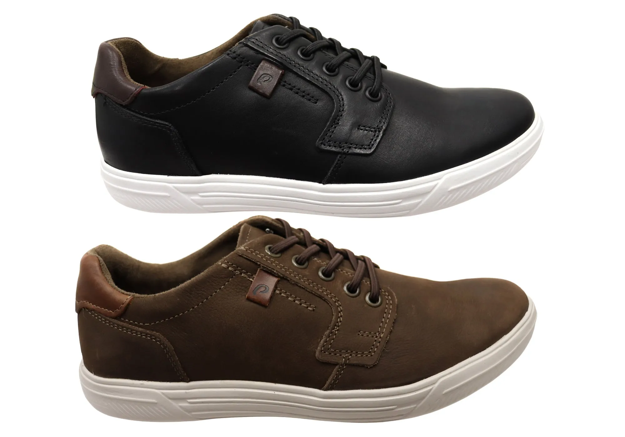 Pegada Dawson Chaussures décontractées en cuir confortables pour hommes Fabriqué au Brésil Pegada Shoes