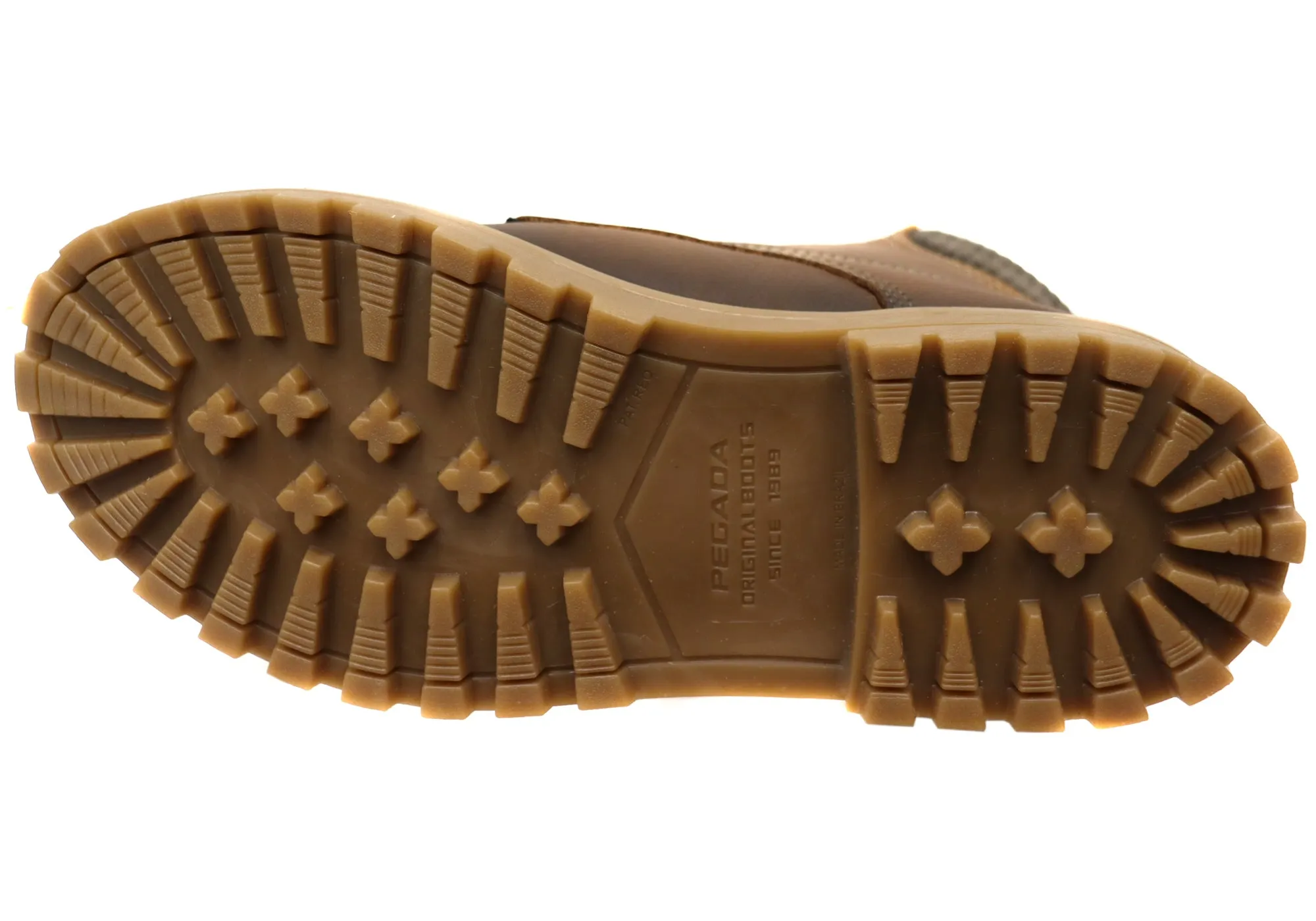 Pegada Hummer Bottines Homme Confortables en Cuir à Lacets Fabriquées au Brésil Chaussures Pegada