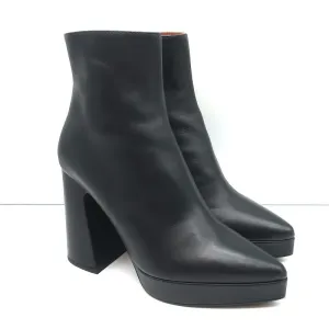 Bottes à cheville à bout pointu avec plateforme Proenza Schouler Ave en cuir noir taille 36.5