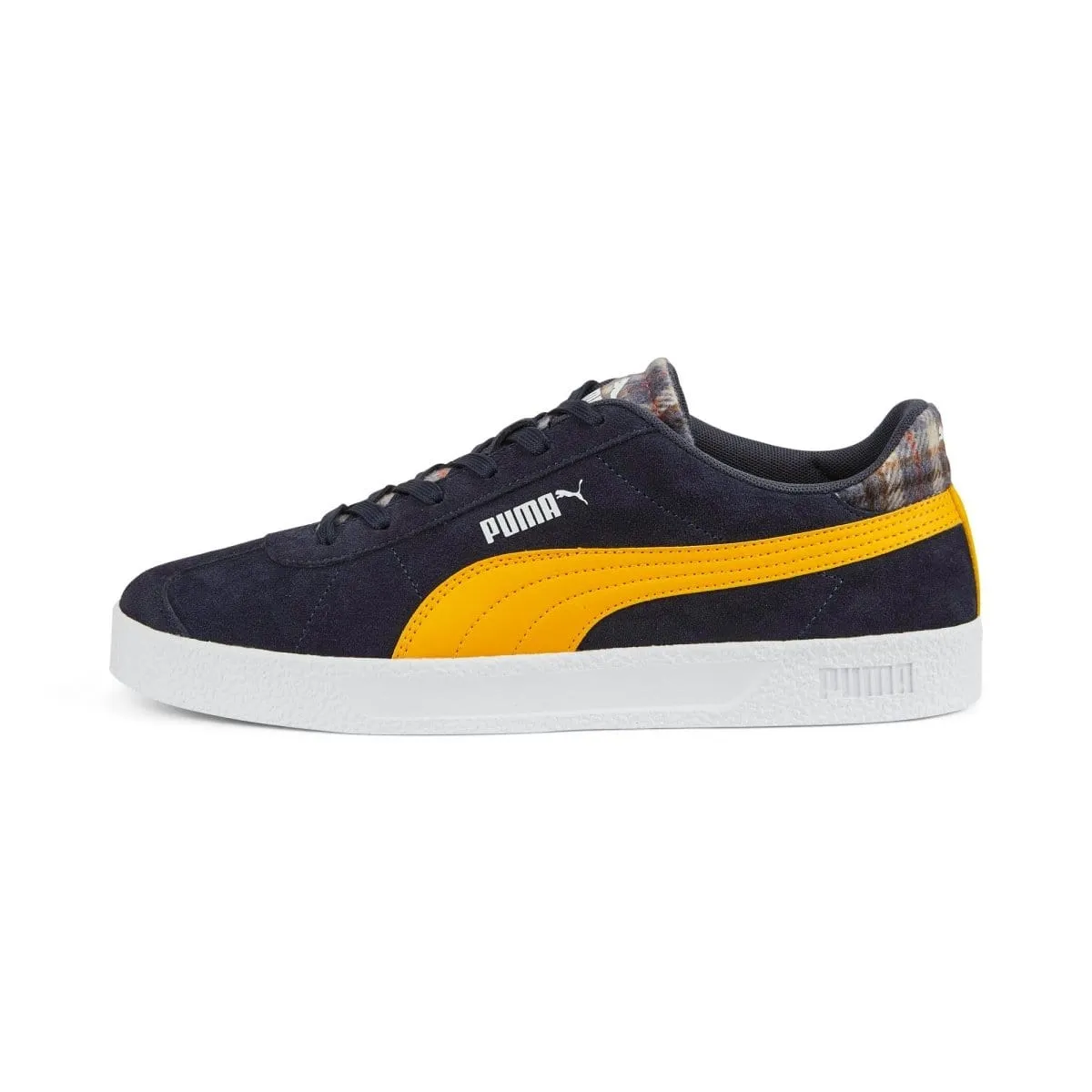 PUMA CHAUSSURE HOMME À CARREAUX BLEU MARINE/JAUNE