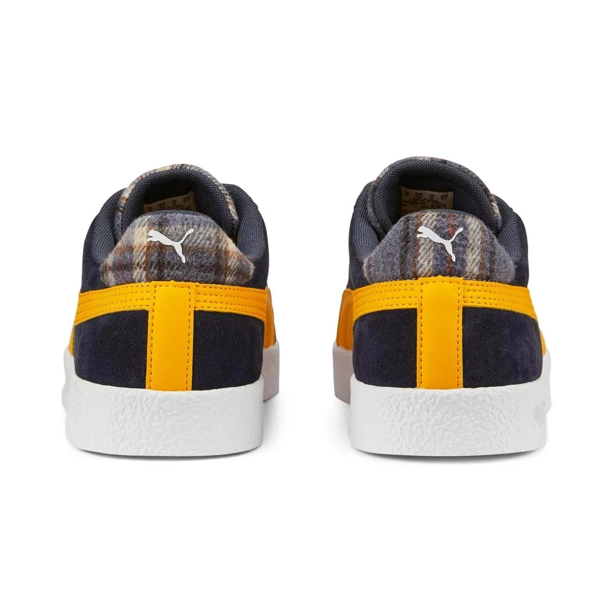 PUMA CHAUSSURE HOMME À CARREAUX BLEU MARINE/JAUNE
