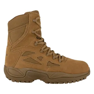 Botte de travail militaire furtive Rapid Response Rb 8 Pouces à embout composite et fermeture éclair latérale Coyote