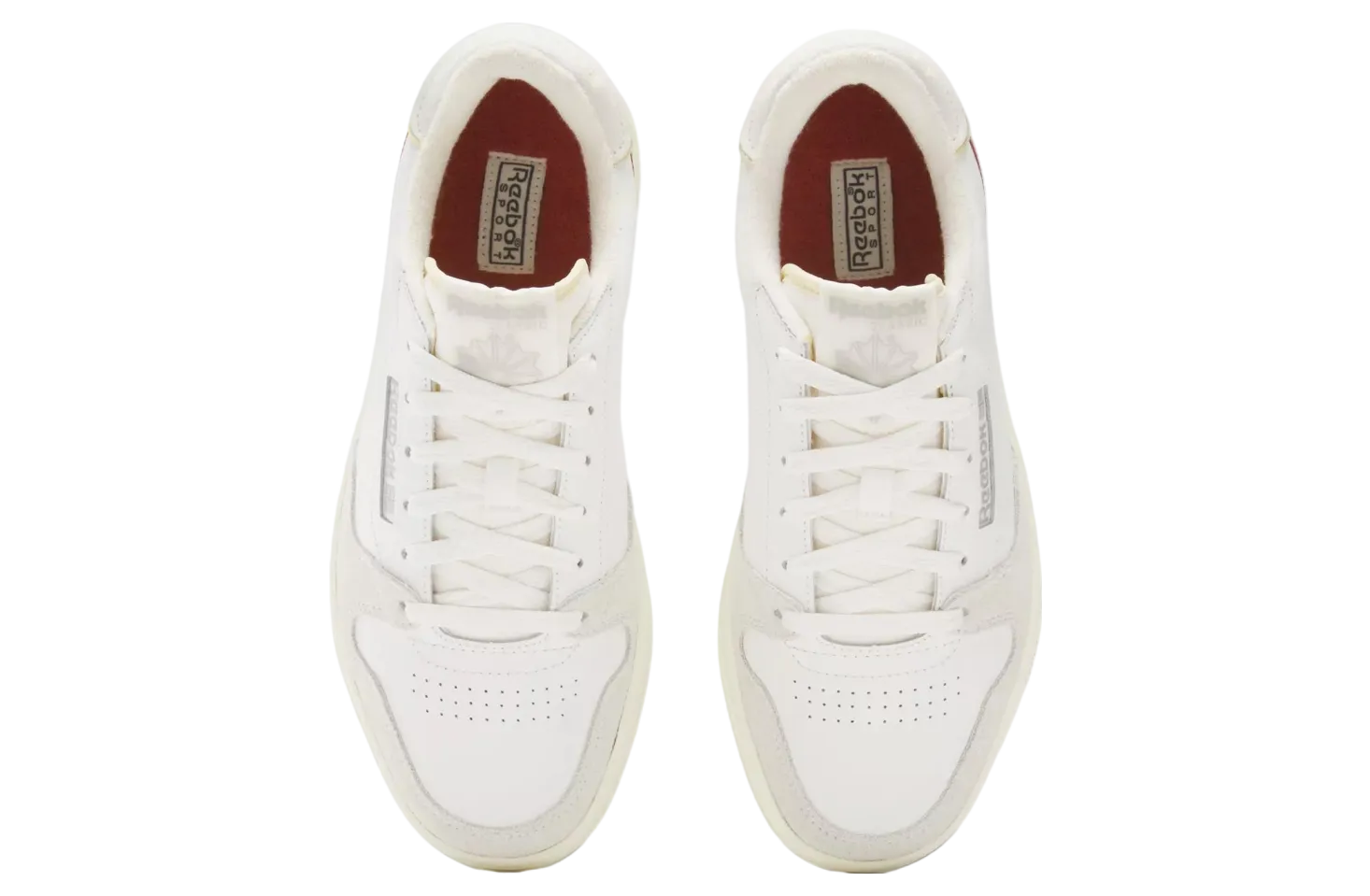 REEBOK CHAUSSURES DE SPORT POUR HOMMES COURT CHALK/ROUGE