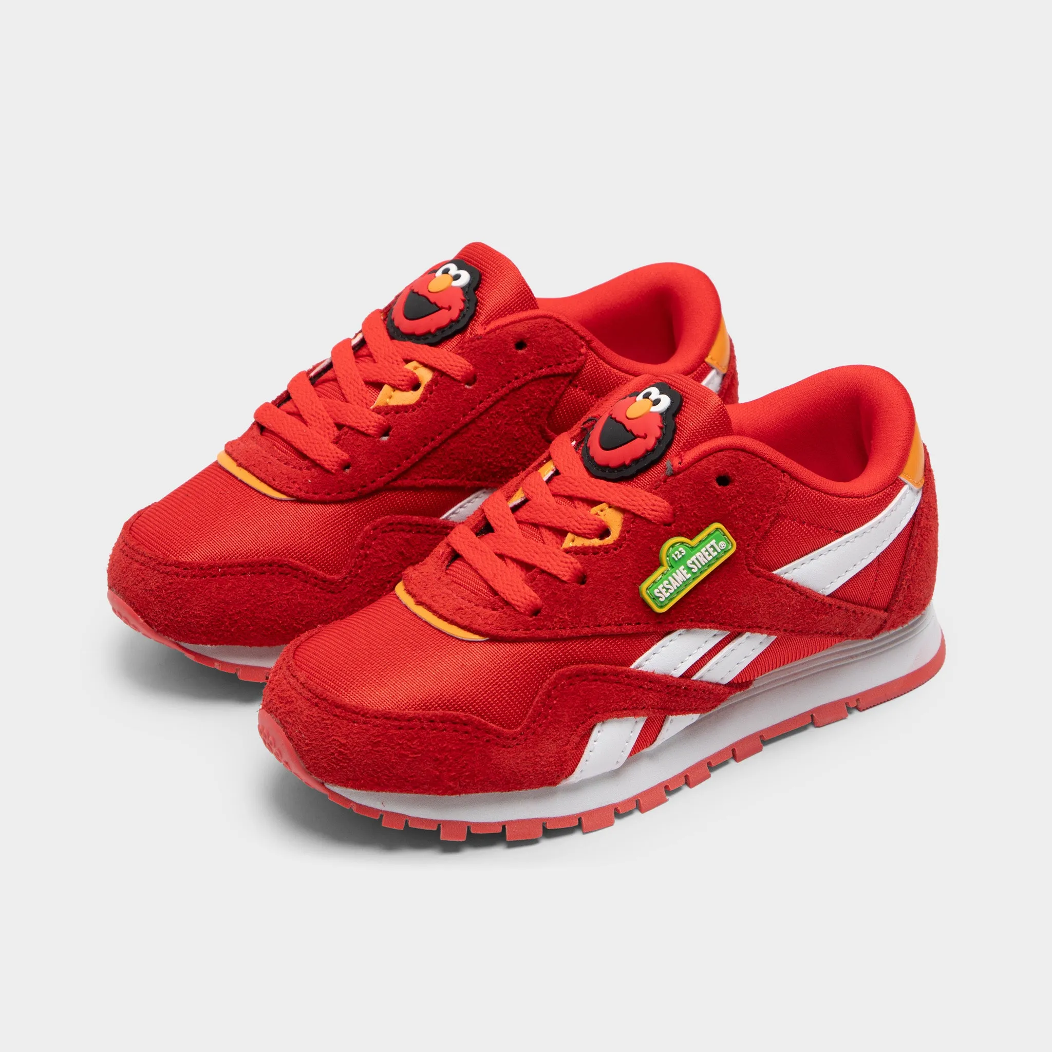 Reebok x Sesame Street Chaussures Classiques pour Enfants en Nylon Rouge / Blanc - Orange Reebok