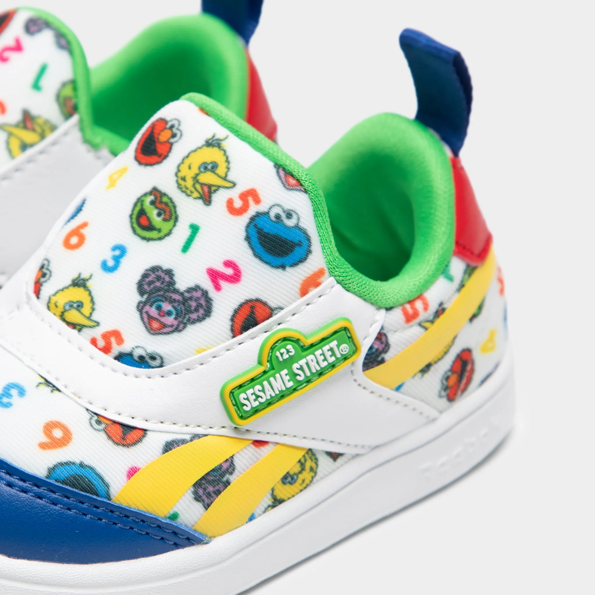 Reebok x Sesame Street Chaussures Bébé Club C Enfilables Blanc / Jaune - Vert Reebok