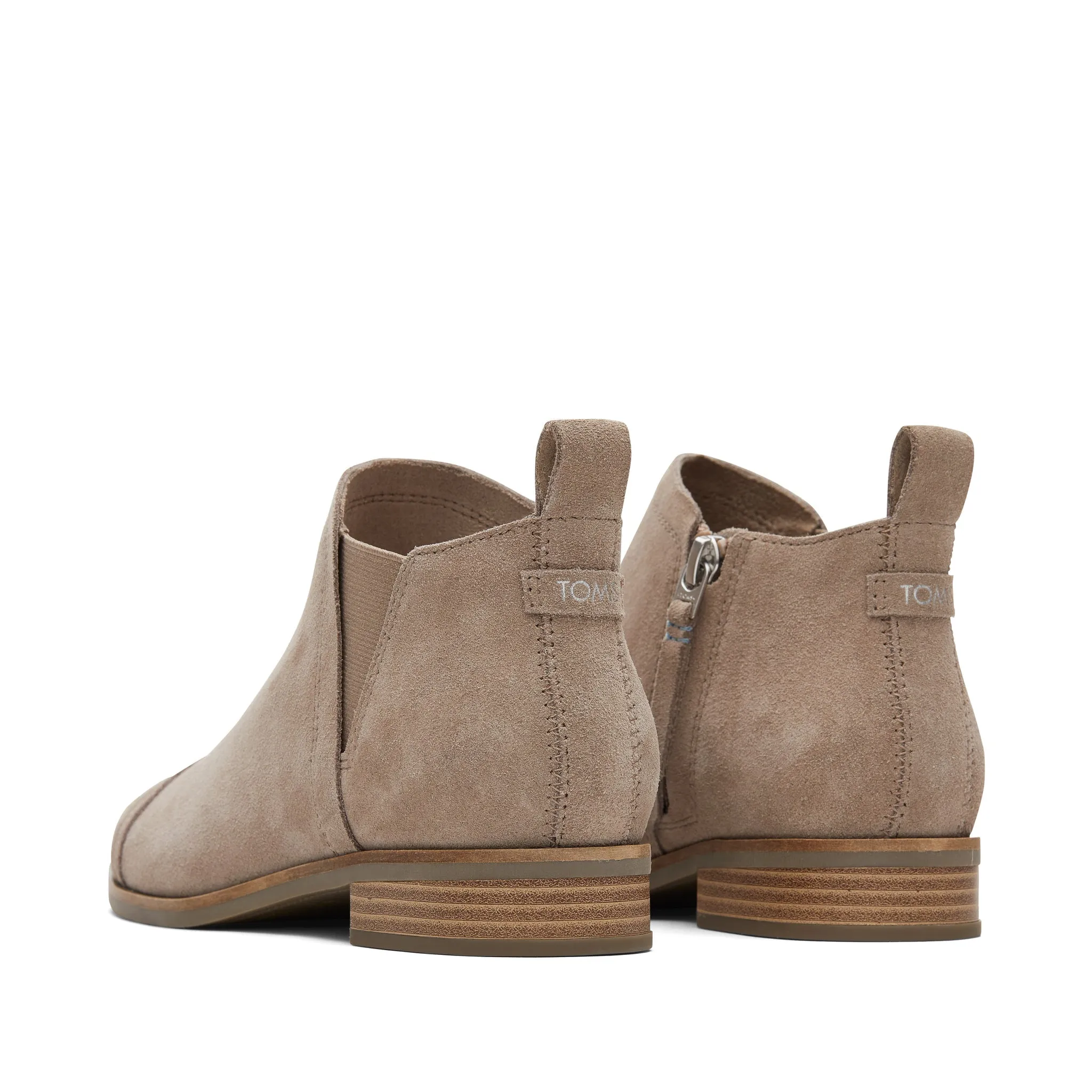Botte cheville en daim taupe Reese
