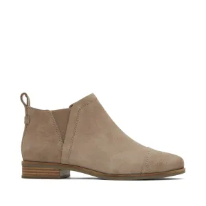 Botte cheville en daim taupe Reese