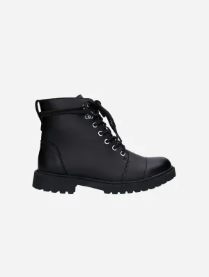 Botte cheville unisexe vegan à lacets Resta | Noir