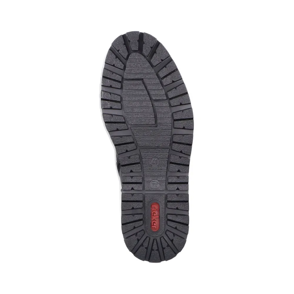 Botte imperméable et doublée chaude Ronnie 34 pour hommes de Rieker en noir/marron