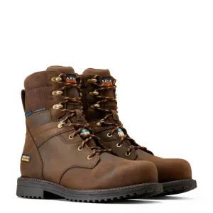 Botte de travail RigTEK 8 pouces à embout composite CSA imperméable couleur marron huilé vieilli