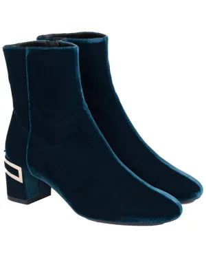 Roger Vivier Isadora Bottines à Talon Perlé en Suède_Roger-Vivier