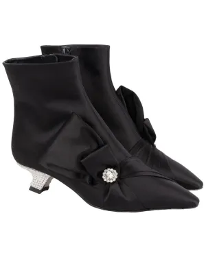 Roger Vivier Bottines en Satin à Talon Strass Lavallière_Roger-Vivier