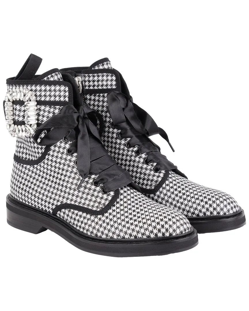 Roger Vivier Bottines Viv Rangers Strass en Cuir_Roger-Vivier