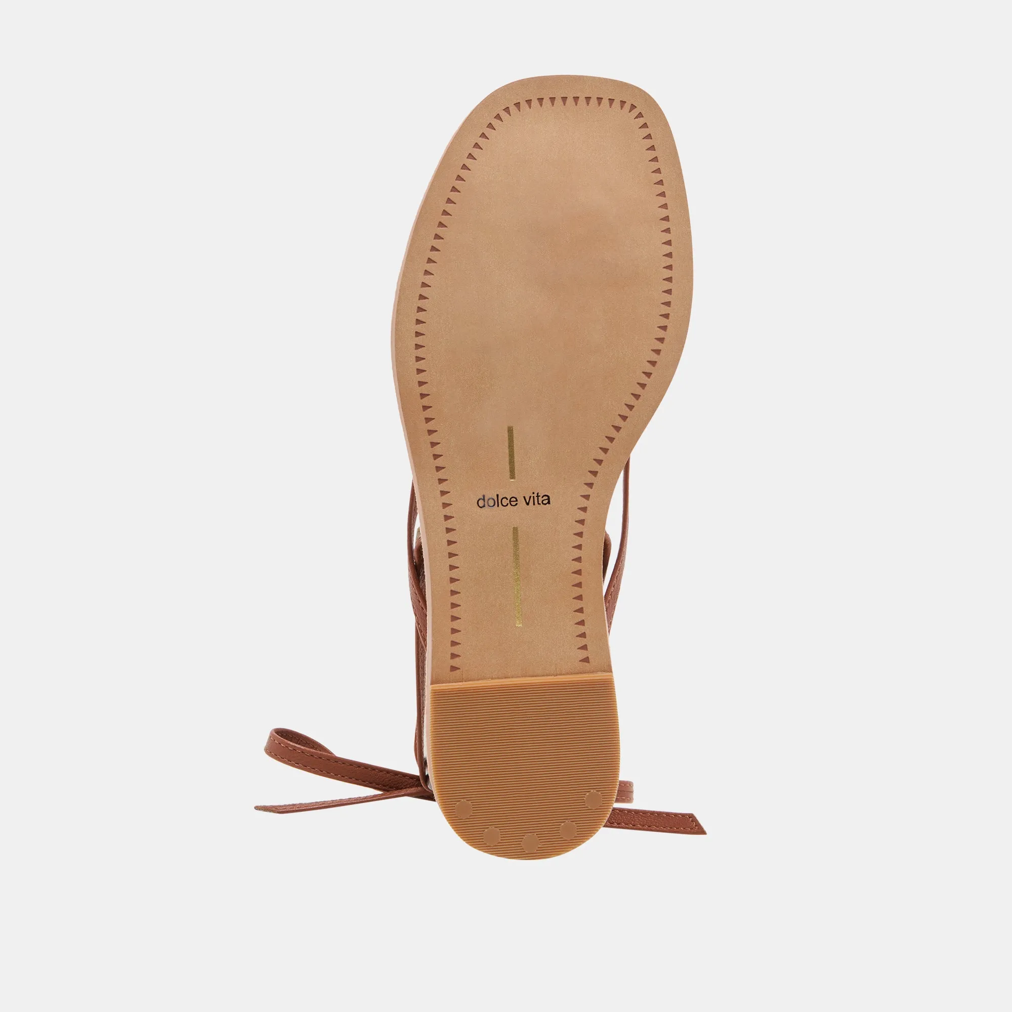 SANDALES RUDIE EN CUIR COGNAC