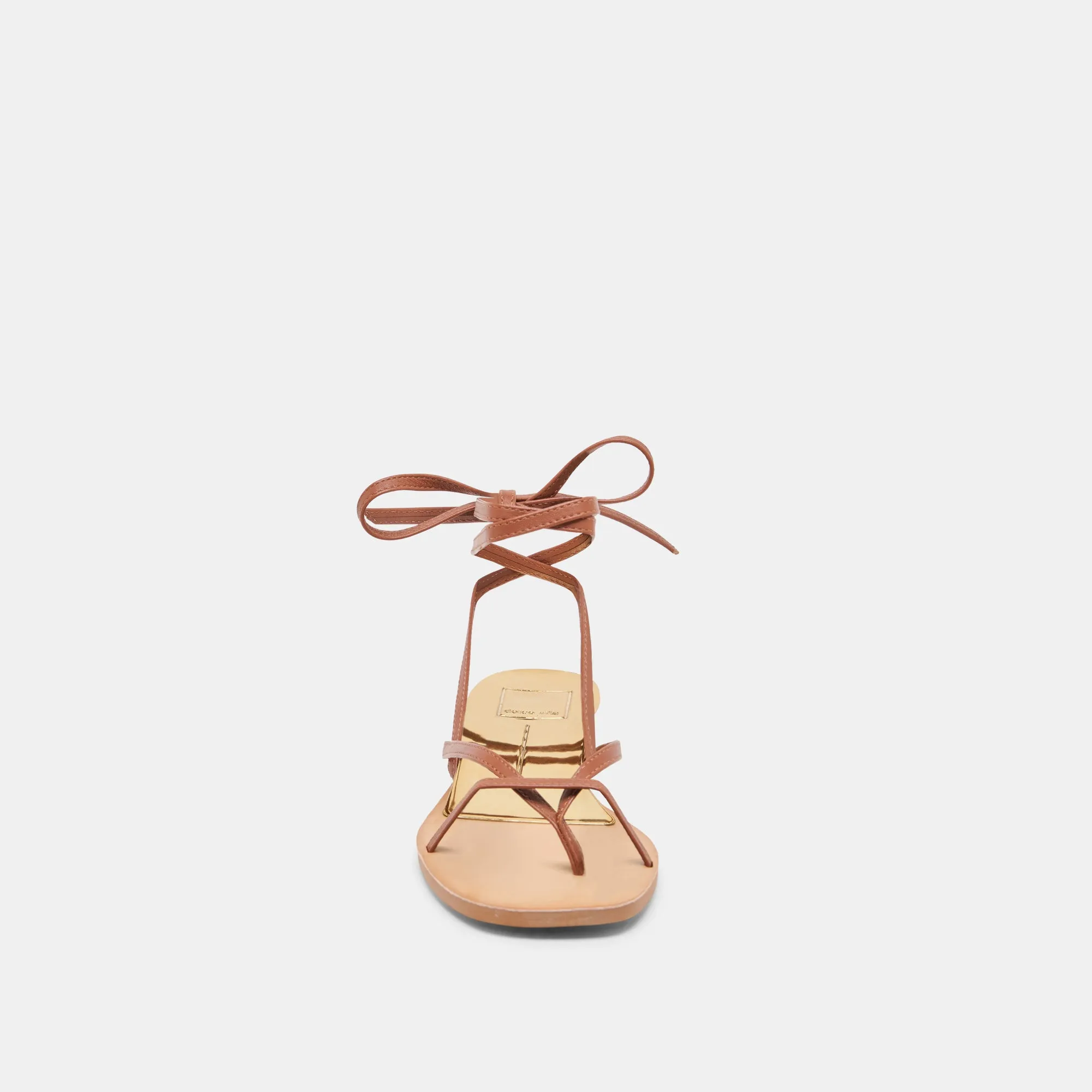 SANDALES RUDIE EN CUIR COGNAC