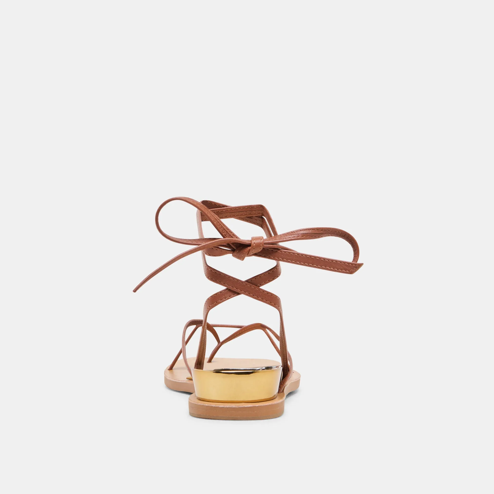 SANDALES RUDIE EN CUIR COGNAC