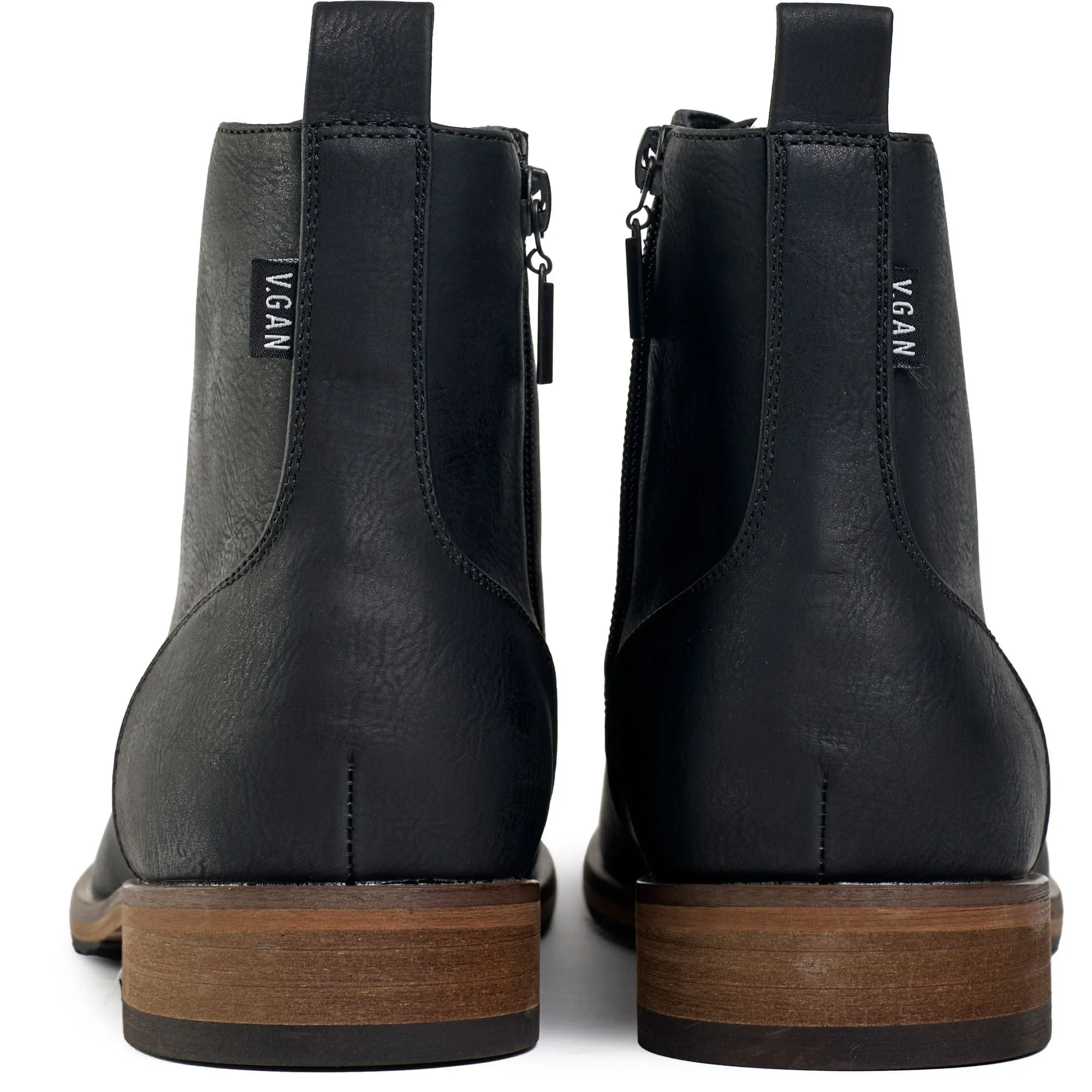 Bottes chevilles en similicuir vegan pour homme Rye 2 | Noir