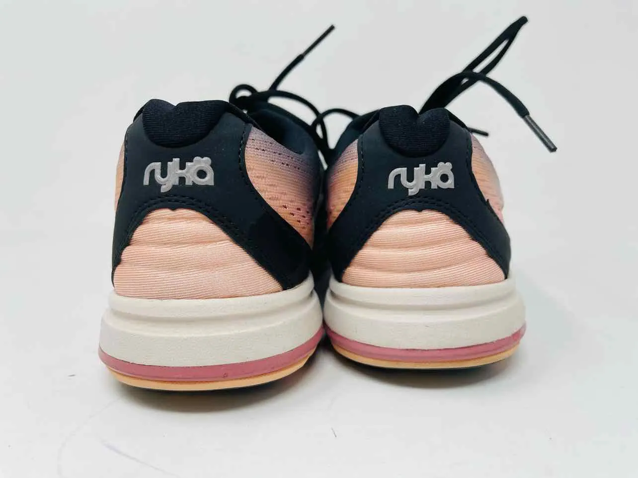 Ryka Taille 8 Noir/Rose/Blanc Chaussures à Lacets en Mesh Sneakers