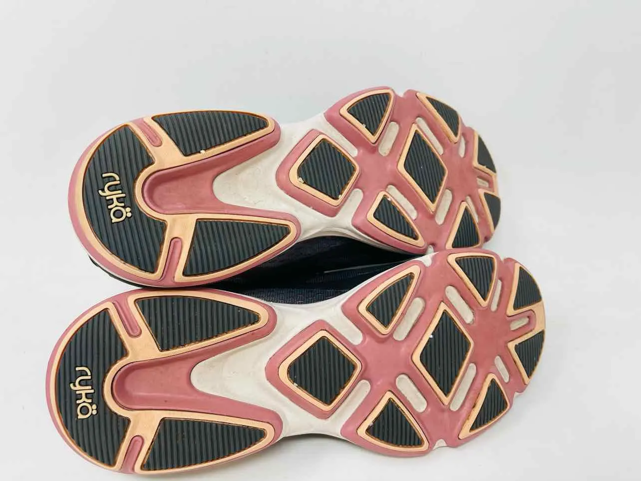 Ryka Taille 8 Noir/Rose/Blanc Chaussures à Lacets en Mesh Sneakers