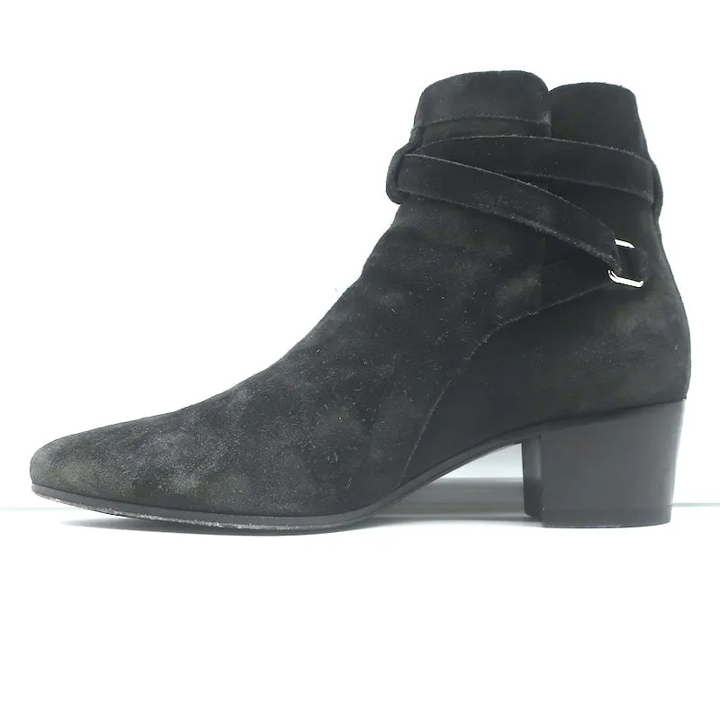Bottes chelsea Jodhpur Saint Blake en daim noir taille 37