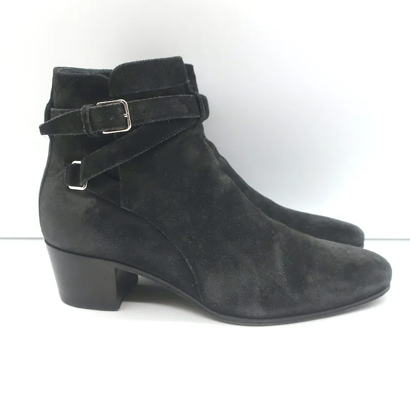 Bottes chelsea Jodhpur Saint Blake en daim noir taille 37