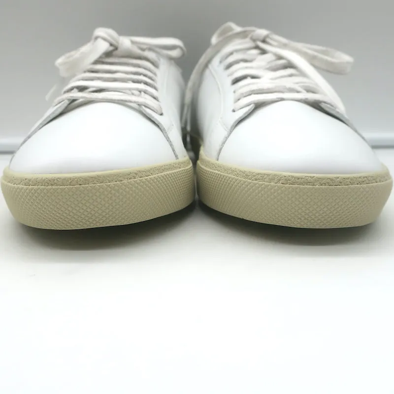 Saint Laurent Court Classic SL/06 Sneakers Basses Brodées Blanc Taille 38 NEUF