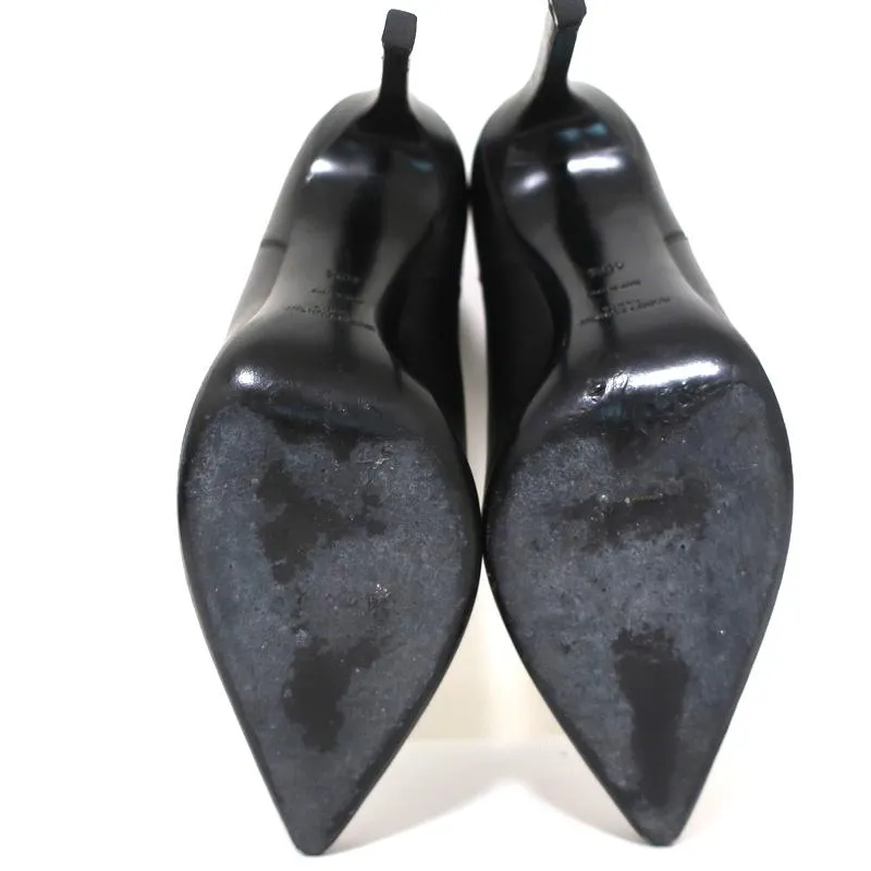 Bottes Chelsea Saint Laurent Paris en cuir noir taille 40.5 à bout pointu