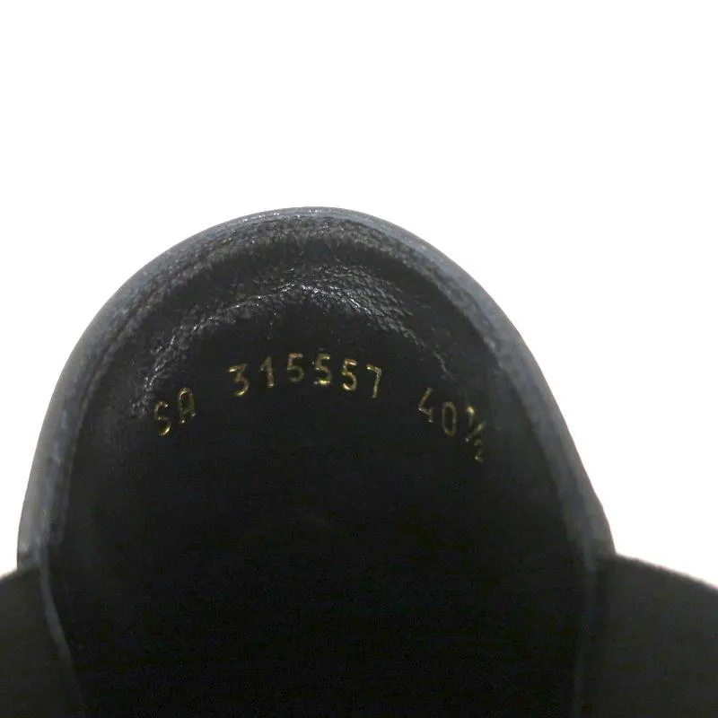 Bottes Chelsea Saint Laurent Paris en cuir noir taille 40.5 à bout pointu