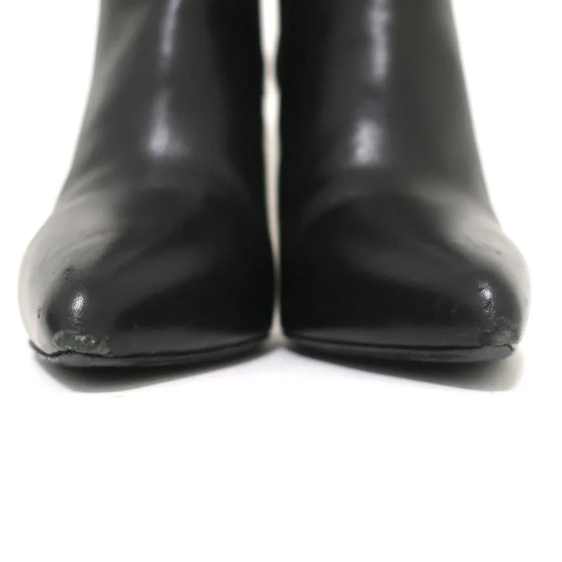 Bottes Chelsea Saint Laurent Paris en cuir noir taille 40.5 à bout pointu
