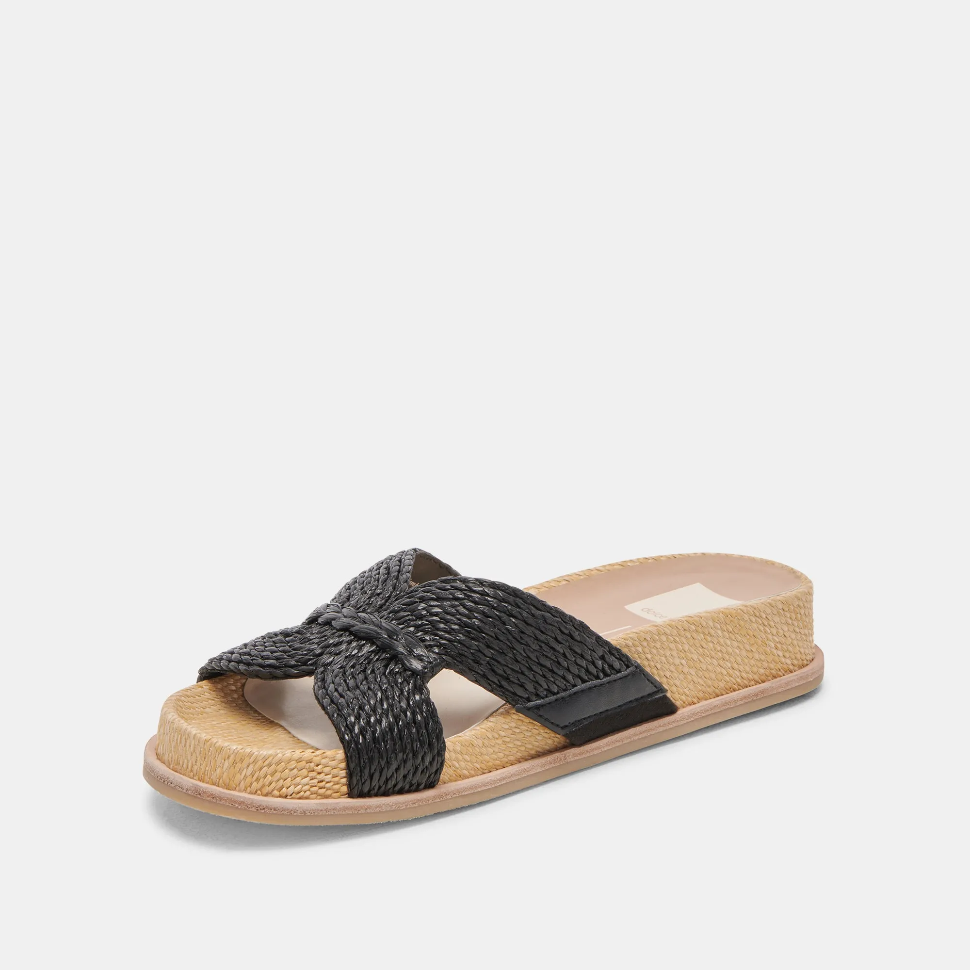 SELDA SANDALES LARGES ONYX RAFFIA
