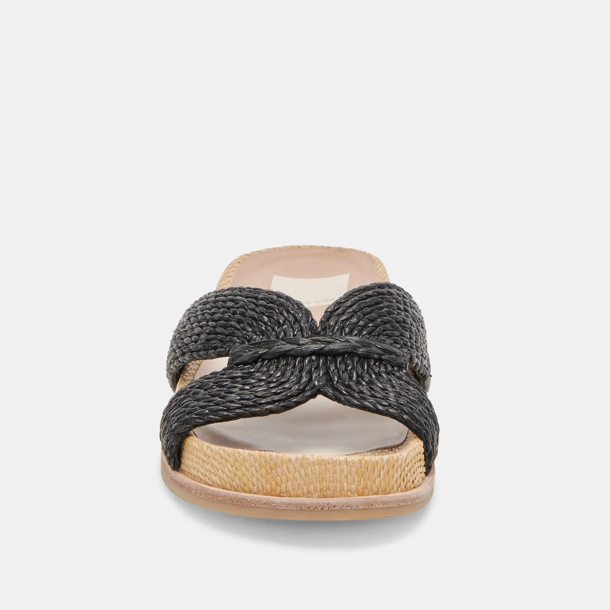 SELDA SANDALES LARGES ONYX RAFFIA
