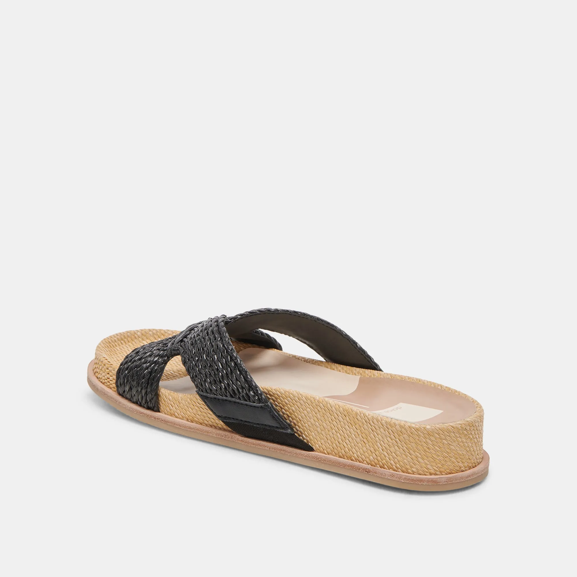 SELDA SANDALES LARGES ONYX RAFFIA