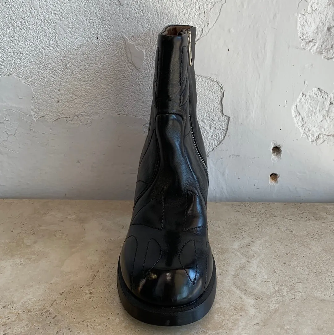 Sempri Di par AS98 B41210 Chaussures Noires_Sempre-Di