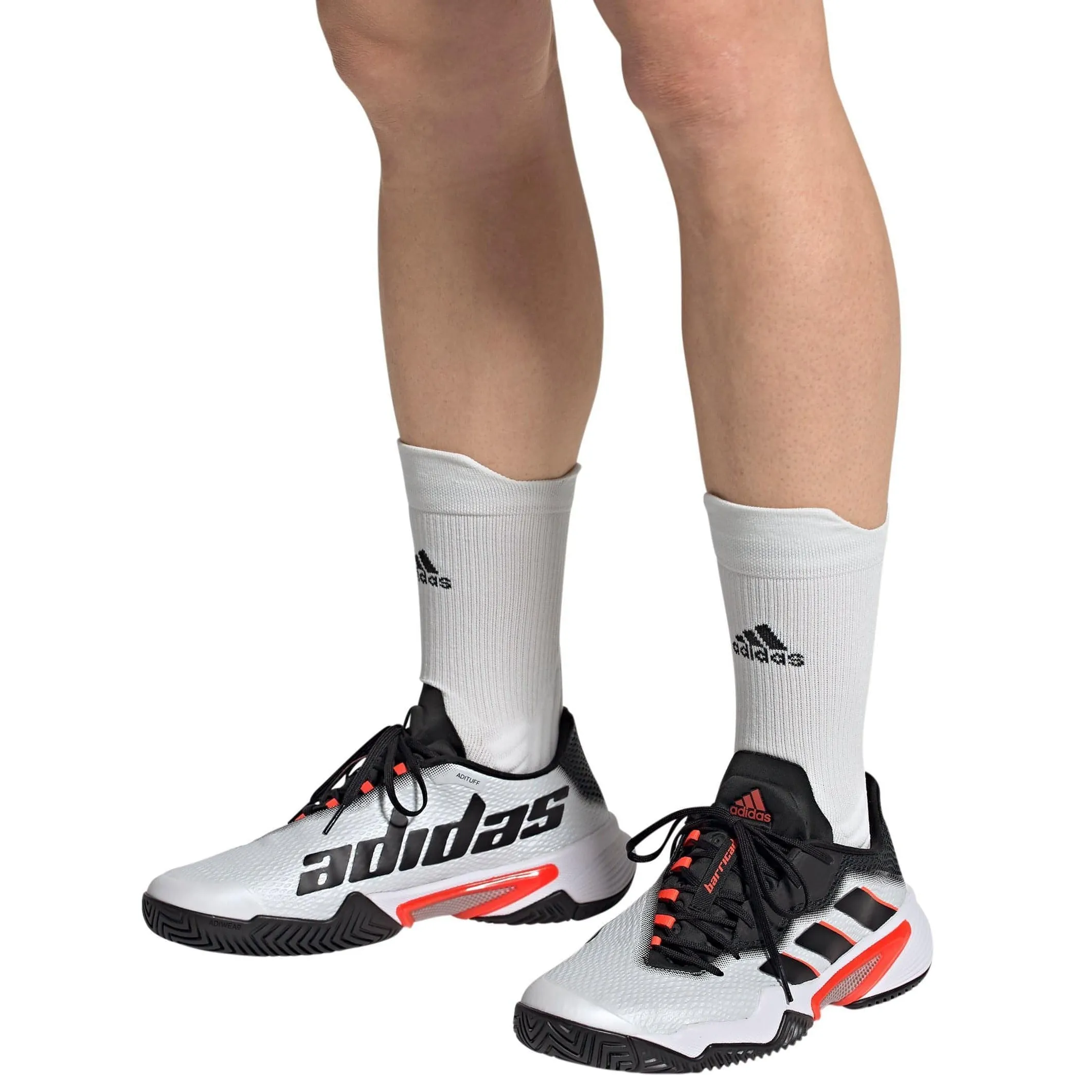 Chaussures Adidas Homme Chaussures de tennis Adidas Barricade pour hommes - Blanc